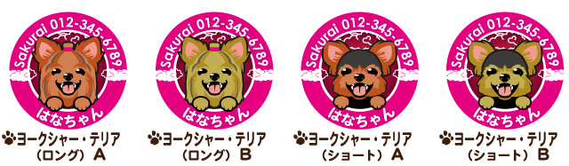 迷子札 ヨークシャーテリア