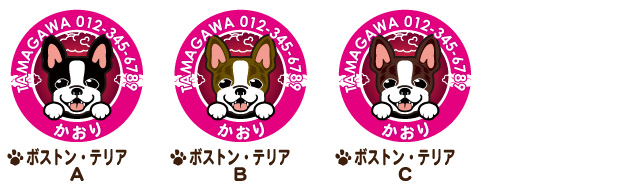 迷子札 ボストンテリア