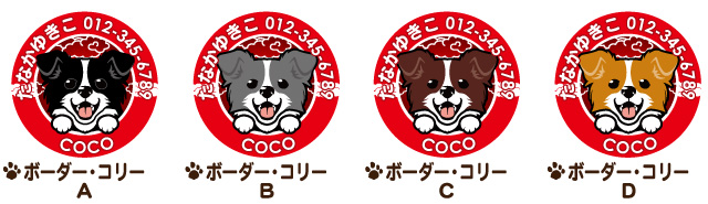 迷子札　ボーダーコリー