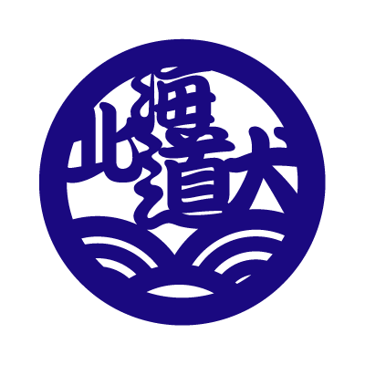 北海道犬ステッカー(文字丸型)