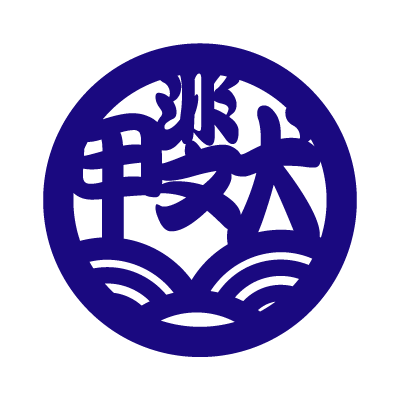甲斐犬ステッカー（文字丸型）