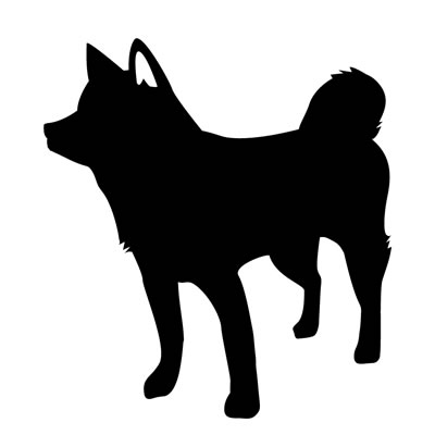 秋田犬シルエット