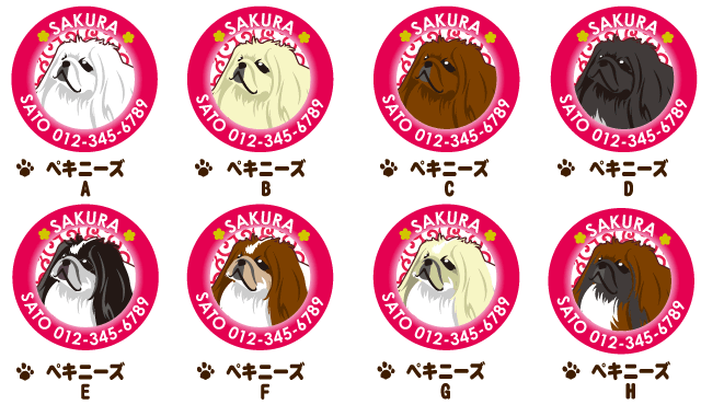 迷子札 ペキニーズ