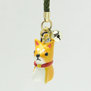 柴犬根付ストラップ001(携帯ストラップ)