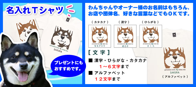 名入れＴシャツヘッダー