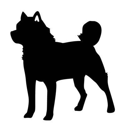 北海道犬シルエット