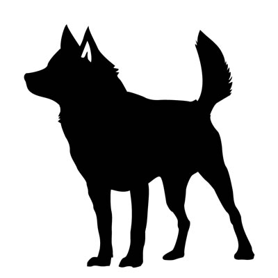 甲斐犬シルエット
