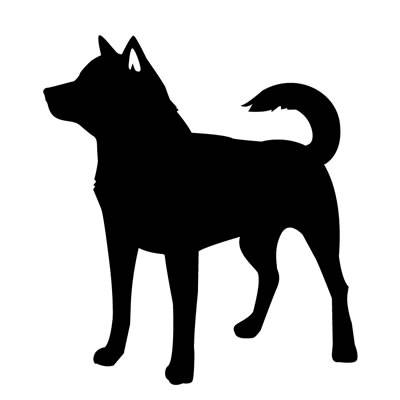 紀州犬シルエット