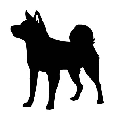 柴犬シルエット