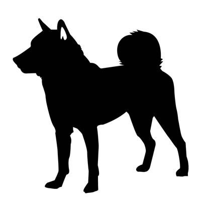 四国犬シルエット